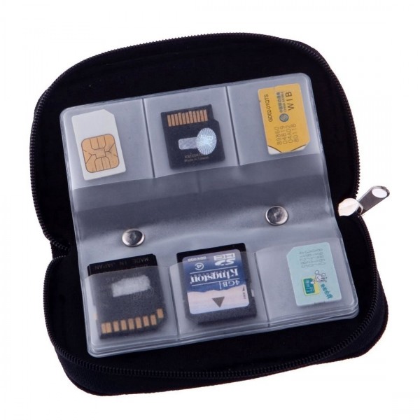 Speicherkarten Schutzhülle Schutzbox Micro SD SDHC Tasche Case Etui Organizer