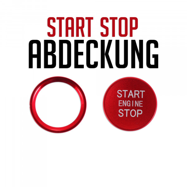 Start Stop Ring mit Druckknopf für Audi A4 A5 A6 A7 Q3 Q5
