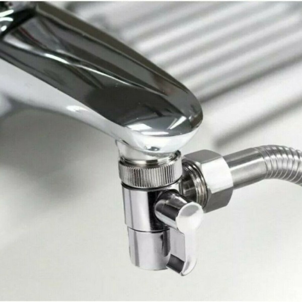 2-Wege-Umsteller T-Adapter Wasserhahn WC Bad Auslauf Ventil Armatur Intim Dusche