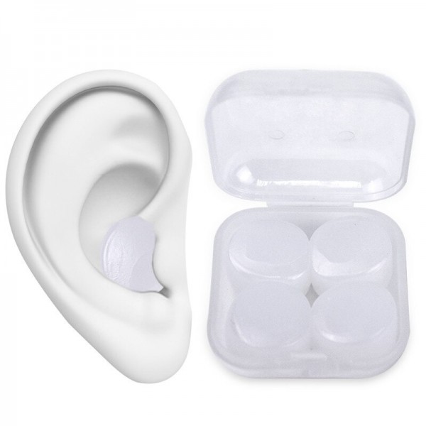 4 Stück Gehörschutz Stöpsel Schlafen Lärm Konzert Box Paare Ohrstöpsel Silikon